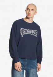 Bluza sportowa męska Prosto Graffiti Logo bez kaptura. Niebieskie bluzy bez kaptura Prosto., l, z aplikacjami, z bawełny, bez kaptura. Za 116.99 zł.
