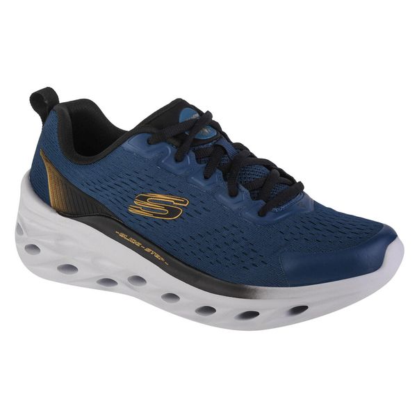 Buty do biegania męskie, Skechers Glide Step Swift - Frayment. Niebieskie buty do biegania Skechers, bez wzorów, bez zapięcia, do biegania. Za 339.00 zł.