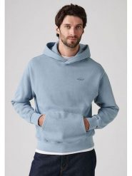 Levi´s Bluza w kolorze błękitnym rozmiar: S. Niebieskie bluzy s, bez wzorów, z kapturem. Za 127.35 zł.