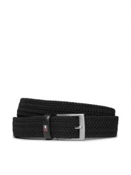 Tommy Hilfiger Pasek Męski New Adan Belt 3.5Cm AM0AM02801 Czarny. Czarne paski Tommy Hilfiger, bez wzorów, ze skóry. Za 169.99 zł.
