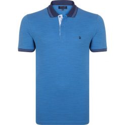 Koszulka polo w kolorze niebieskim. Niebieskie koszulki polo Giorgio Di Mare, m, bez wzorów, z bawełny, bez kołnierzyka, bez ramiączek. W wyprzedaży za 87.95 zł.