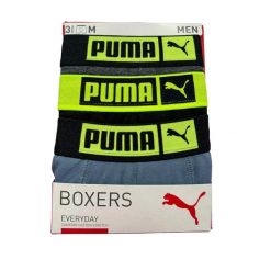Bokserki męskie Puma BASIC PLACED LOGO ELASTIC 3-PACK 93554806 r M. Bokserki Puma, m, bez wzorów, z bawełny. Za 142.74 zł.