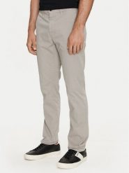 Boss Chinosy 50513036 Beżowy Slim Fit. Brązowe eleganckie spodnie Boss, m, z bawełny. Za 309.99 zł.