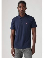 Levi's Koszulka polo w kolorze granatowym rozmiar: S. Niebieskie koszulki polo Levi's®, s, bez wzorów, z bawełny, bez kołnierzyka, bez ramiączek. Za 87.81 zł.