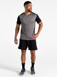 Dare 2b Koszulka funkcyjna "Discernible III" w kolorze czarno-szarym rozmiar: L. Czarne t-shirty sportowe Dare 2B, bez wzorów, z materiału, bez ramiączek, outdoorowe. Za 70.74 zł.