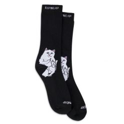 Skarpety Rip n Dip Lord Nermal czarne. Czarne skarpety RIPNDIP, bez wzorów. Za 109.98 zł.