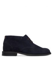 Tommy Hilfiger Trzewiki Corporate Dressy Suede Lace Boot FM0FM05951 Granatowy. Niebieskie botki sznurowane Tommy Hilfiger, bez wzorów, ze skóry, bez obcasa, bez zapięcia. Za 649.99 zł.