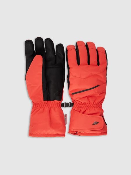 4F Rękawiczki narciarskie Thinsulate męskie - czerwone M. Czerwone rękawiczki 4F, na zimę, bez wzorów, z materiału. Za 149.99 zł.