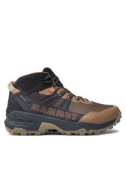 Mammut Trekkingi Sertig II Mid 3030-04830 00732 Brązowy. Brązowe botki sznurowane Mammut, bez wzorów, z materiału, bez obcasa, bez zapięcia. Za 899.99 zł.