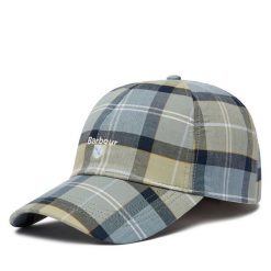 Czapka Barbour. Niebieskie czapki z daszkiem Barbour, bez wzorów. Za 169.99 zł.