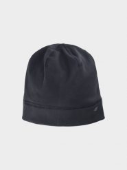 4F Czapka do biegania uniseks - czarna S/M. Czarne czapki zimowe 4F, bez wzorów, z elastanu. Za 29.99 zł.