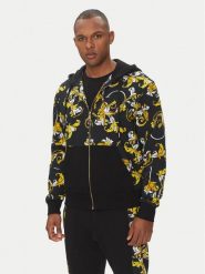 Versace Jeans Couture Bluza 78GAI3Z1 Czarny Regular Fit. Czarne bluzy Versace Jeans Couture, m, bez wzorów, z bawełny, bez kaptura. Za 1,429.00 zł.
