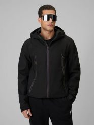 4F Kurtka przejściowa membrana 5000 męska - czarna L. Czarne kurtki 4F, l, bez wzorów, z materiału, bez kaptura. Za 349.99 zł.