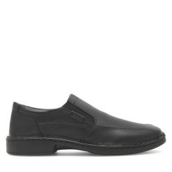 Półbuty Go Soft. Czarne eleganckie półbuty GO SOFT, bez wzorów, bez obcasa, bez zapięcia. Za 229.99 zł.