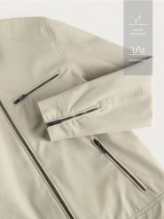 Kurtka biker ze stójką - jasnozielony. Zielone kurtki Reserved, l, bez wzorów, bez kaptura. Za 239.99 zł.