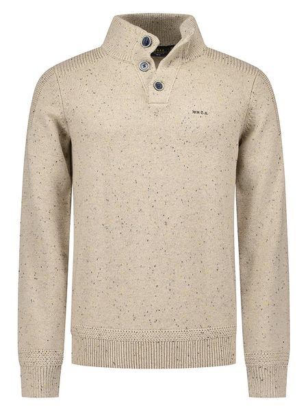 NEW ZEALAND AUCKLAND Sweter w kolorze beżowym rozmiar: M. Brązowe swetry nierozpinane New Zealand Auckland, m, bez wzorów, z bawełny, bez kołnierzyka, bez ramiączek. Za 222.45 zł.