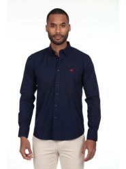 The Time of Bocha Koszula - Regular fit - w kolorze granatowym rozmiar: XXL. Niebieskie koszule The Time of Bocha, xxl, bez wzorów, z bawełny, bez kołnierzyka, bez ramiączek. Za 152.99 zł.