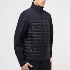 Kurtka GEOX M SAPIENZA Niebieski. Niebieskie kurtki Geox, m, bez wzorów, z tkaniny, bez kaptura. Za 615.99 zł.