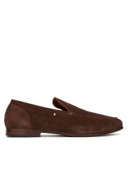 Tommy Hilfiger Półbuty Hilfiger Flexible Suede Loafer FM0FM05496 Brązowy. Brązowe eleganckie półbuty Tommy Hilfiger, bez wzorów, ze skóry, bez obcasa, bez zapięcia. Za 659.99 zł.