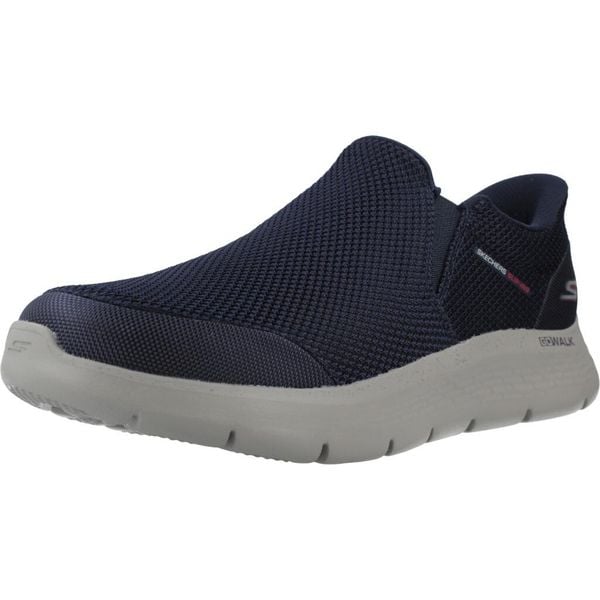 Buty SKECHERS GO WALK FLEX Niebieski. Niebieskie buty trekkingowe Skechers, bez wzorów, z tkaniny, bez zapięcia. Za 386.99 zł.