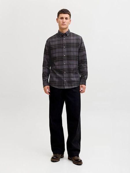 Jack & Jones Koszula - Regular fit - w kolorze fioletowym rozmiar: XL. Różowe koszule Jack & Jones, xl, bez wzorów, z bawełny, bez kołnierzyka, bez ramiączek. Za 109.00 zł.