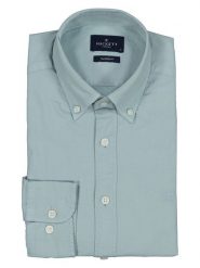 Hackett London Koszula - Tailored fit - w kolorze miętowym rozmiar: XL. Niebieskie koszule Hackett London, xl, bez wzorów, z bawełny, bez kołnierzyka, bez ramiączek. Za 217.99 zł.