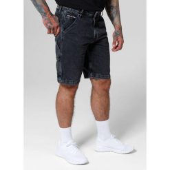 Szorty męskie Pitbull Jeansowe Black Denim Carpenter. Czarne szorty PITBULL, m, bez wzorów, z denimu. W wyprzedaży za 163.90 zł.