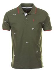 Peak Mountain Koszulka polo "Clamar" w kolorze khaki rozmiar: L. Brązowe koszulki polo Peak Mountain, l, bez wzorów, z bawełny, bez kołnierzyka, bez ramiączek. Za 110.55 zł.
