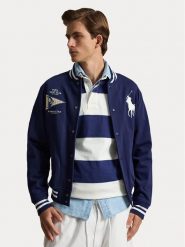 Polo Ralph Lauren Bluza 710B20012001 Granatowy Regular Fit. Niebieskie bluzy Polo Ralph Lauren, m, bez wzorów, z bawełny, bez kaptura. Za 1,499.00 zł.