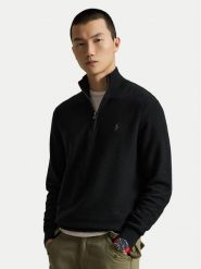 Polo Ralph Lauren Sweter 710B18060008 Czarny Regular Fit. Czarne swetry rozpinane Polo Ralph Lauren, m, bez wzorów, z bawełny, bez kołnierzyka, bez ramiączek. Za 949.99 zł.