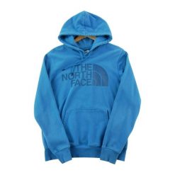 Męska bluza z kapturem TNF Blue. Niebieskie bluzy z kapturem The North Face, m, bez wzorów, ze skóry, z kapturem. Za 89.42 zł.