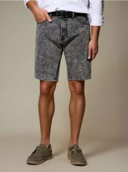 Szorty jeansowe slim - szary. Szare krótkie spodenki sportowe Sinsay, l, bez wzorów, z jeansu. W wyprzedaży za 19.99 zł.
