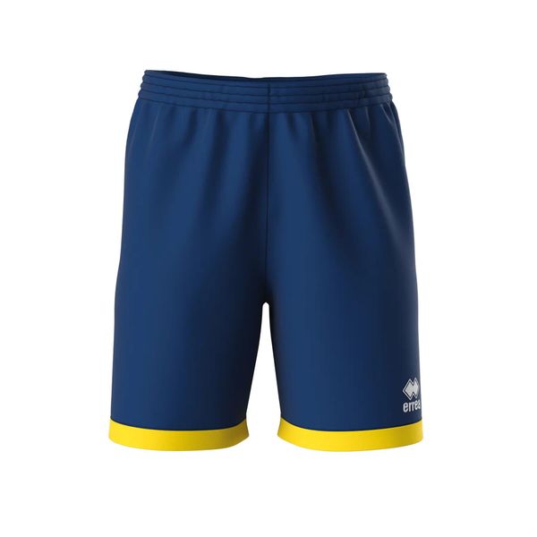 Szorty Errea Barney. Niebieskie krótkie spodenki sportowe ERREA, m, z aplikacjami, z materiału. Za 139.50 zł.