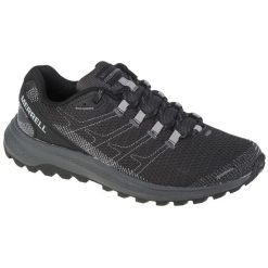 Buty do biegania męskie, Merrell Fly Strike. Brązowe buty do biegania Merrell, bez wzorów, z gumy, bez zapięcia, do biegania. Za 339.99 zł.