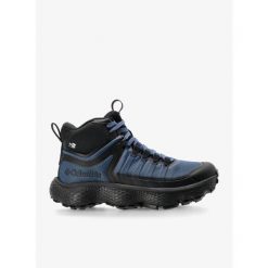 Buty turystyczne męskie Columbia Escape Thrive Titanium Mid Outdry. Niebieskie buty trekkingowe Columbia, bez wzorów, bez zapięcia, trekkingowe. Za 618.99 zł.