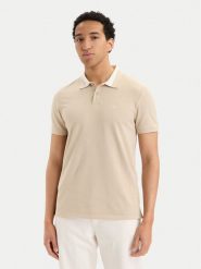 Calvin Klein Jeans Polo LV04RG234G Beżowy jasny Regular Fit. Brązowe koszulki polo Calvin Klein Jeans, m, bez wzorów, z bawełny, bez kołnierzyka, bez ramiączek. Za 289.99 zł.