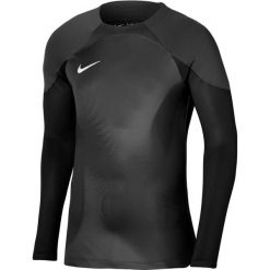 Koszulka treningowa męska Nike Gardien IV Goalkeeper. Czarne koszulki z długim rękawem Nike, l, bez wzorów, bez ramiączek. W wyprzedaży za 210.70 zł.
