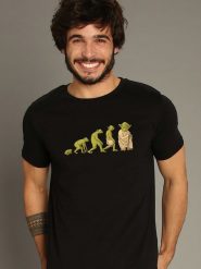 WOOOP Koszulka "Yodalution" w kolorze czarnym rozmiar: XL. Czarne bezrękawniki Wooop, xl, bez wzorów, z bawełny, bez kołnierzyka, bez ramiączek. Za 56.99 zł.