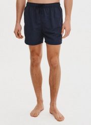 PAKO LORENTE - Szorty kąpielowe męskie w granatowym kolorze. Kąpielówki Pako Lorente, m, bez wzorów, z poliamidu, krótkie. Za 69.99 zł.