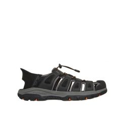 Sandały męskie SKECHERS Tresmen Norvick. Czarne sandały Skechers, bez zapięcia. Za 309.99 zł.