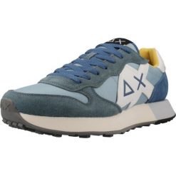Buty SUN68 DEPORTIVA JAKI Niebieski. Niebieskie buty trekkingowe SUN68, bez wzorów, ze skóry, bez zapięcia. Za 475.99 zł.