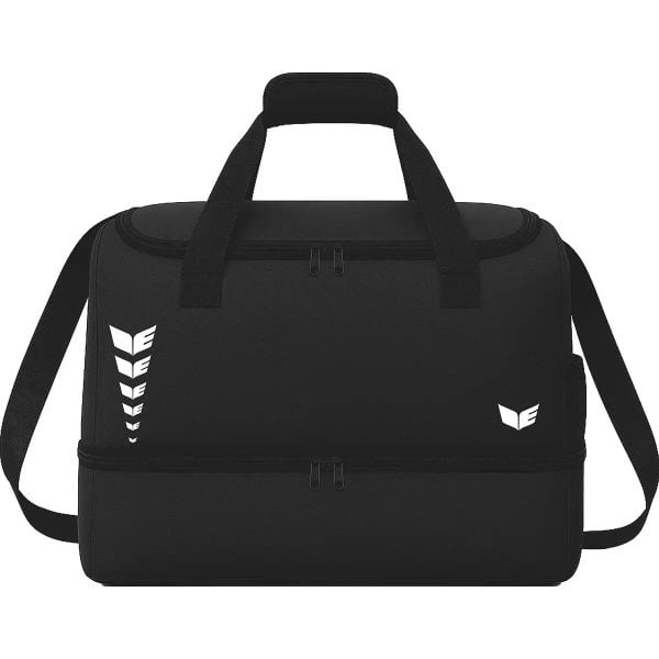 Torba sportowa z dnem do transportu Erima Intro Line. Czarne torby na ramię Erima, bez wzorów, z materiału, na ramię, małe, bez dodatków. Za 142.00 zł.