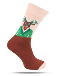 Skarpetki Bawełniane - Tematyczne - Jeleń. Skarpety His Story, bez wzorów, z bawełny. Za 29.99 zł.