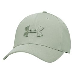 Czapka sportowa, oddychająca Unisex - Blitzing Low Cap. Zielone czapki z daszkiem Under Armour, bez wzorów, z materiału. Za 118.00 zł.