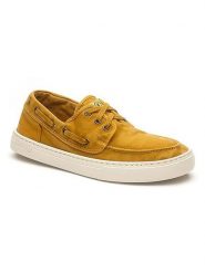 Natural world Trzewiki w kolorze żółtym rozmiar: 46. Żółte botki sznurowane natural world, bez wzorów, bez obcasa, bez zapięcia. Za 130.99 zł.