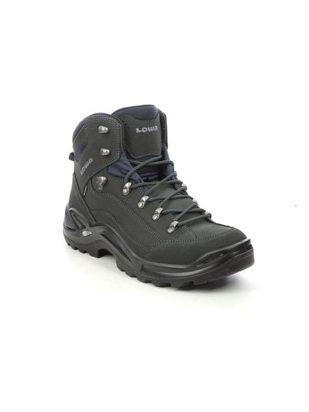 LOWA Skórzane buty turystyczne "Renegade GTX Mid" w kolorze czarnym rozmiar: 40. Czarne buty trekkingowe Lowa, bez wzorów, z gore-texu, bez zapięcia. Za 782.99 zł.