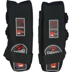 Stabilne getry Catago. Czarne legginsy długie sportowe CATAGO, s, bez wzorów, z materiału, na fitness i siłownię. Za 383.50 zł.