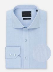 PAKO LORENTE – Koszula męska BODHI P000B-1X-508-N. Niebieskie koszule Pako Lorente, m, bez wzorów, z bawełny, bez kołnierzyka, bez ramiączek. Za 99.99 zł.