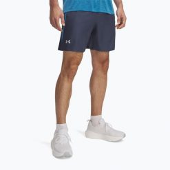 Spodenki do biegania męskie Under Armour Launch 7". Szare szorty Under Armour, m, bez wzorów, sportowe. Za 119.99 zł.