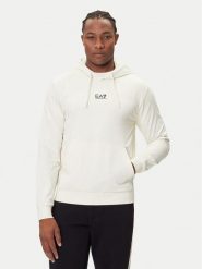 EA7 Emporio Armani Bluza 8NPM32 PJVRZ U1105 Beżowy Regular Fit. Brązowe bluzy EA7 Emporio Armani, m, bez wzorów, z bawełny, bez kaptura. Za 369.99 zł.